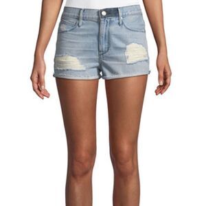 RtA Ace Distressed Cutoff Denim Shorts